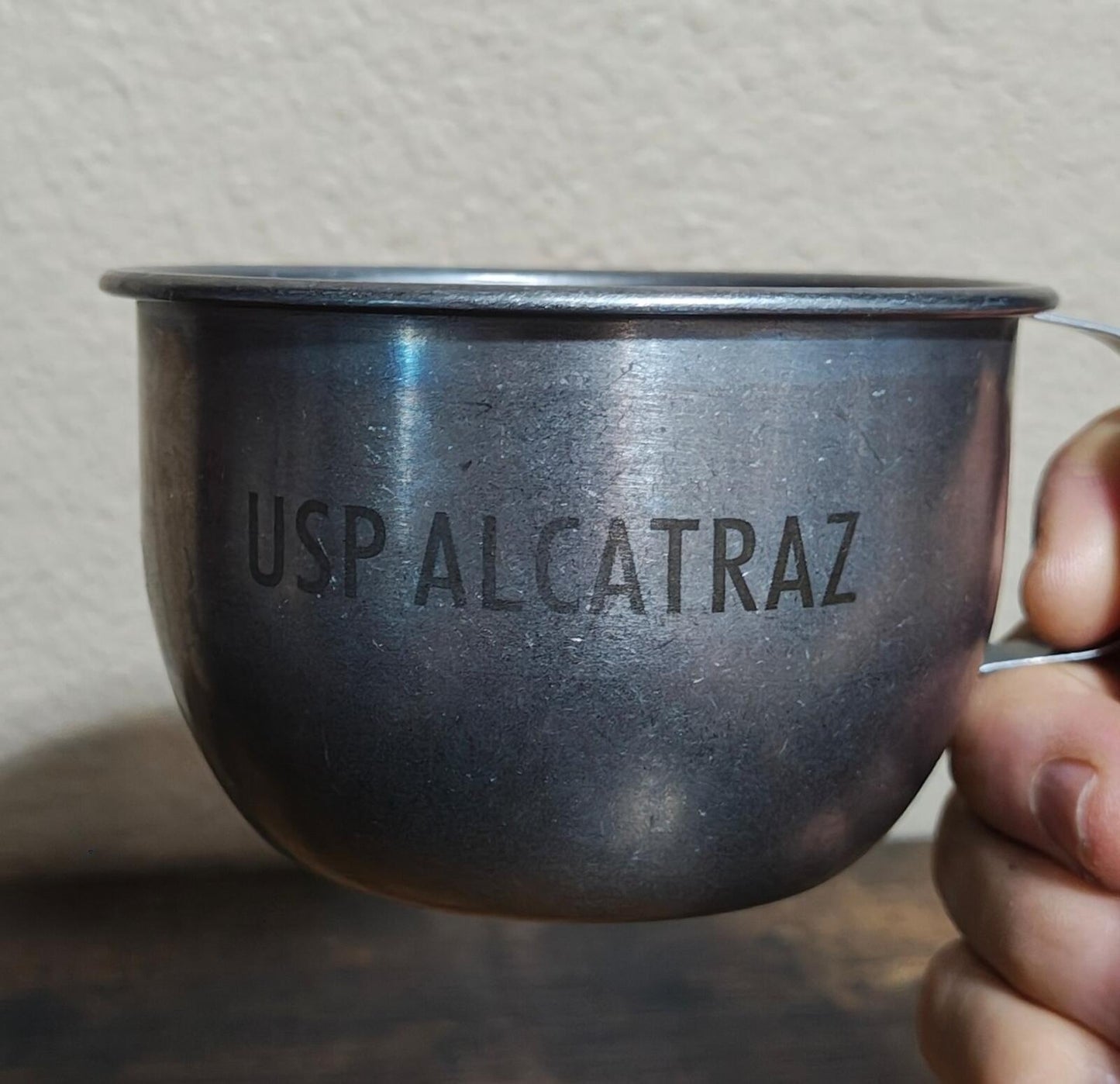 2 Replica USP Alcatraz Inmate Stainless Steel Drinking Cups/Mugs