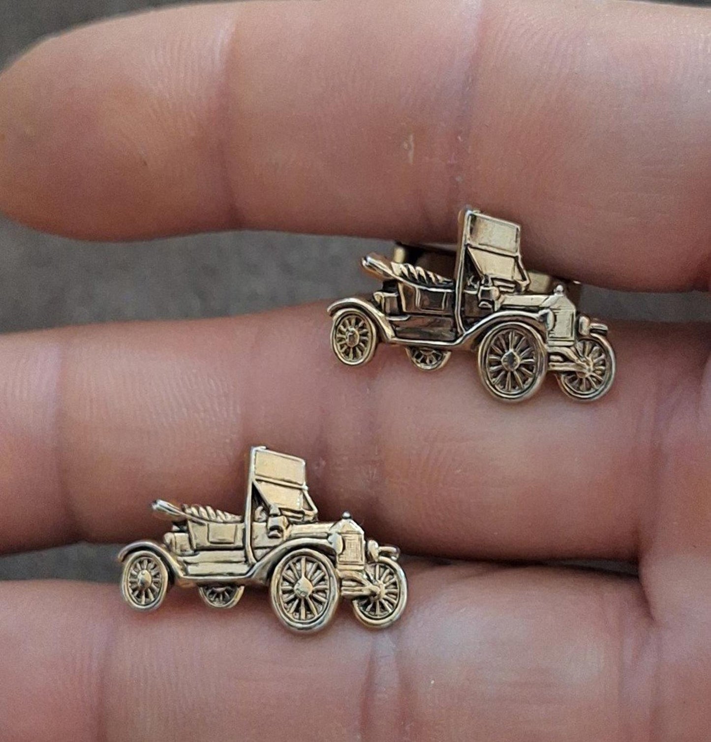 Gold Tone Ford Model T Cufflinks