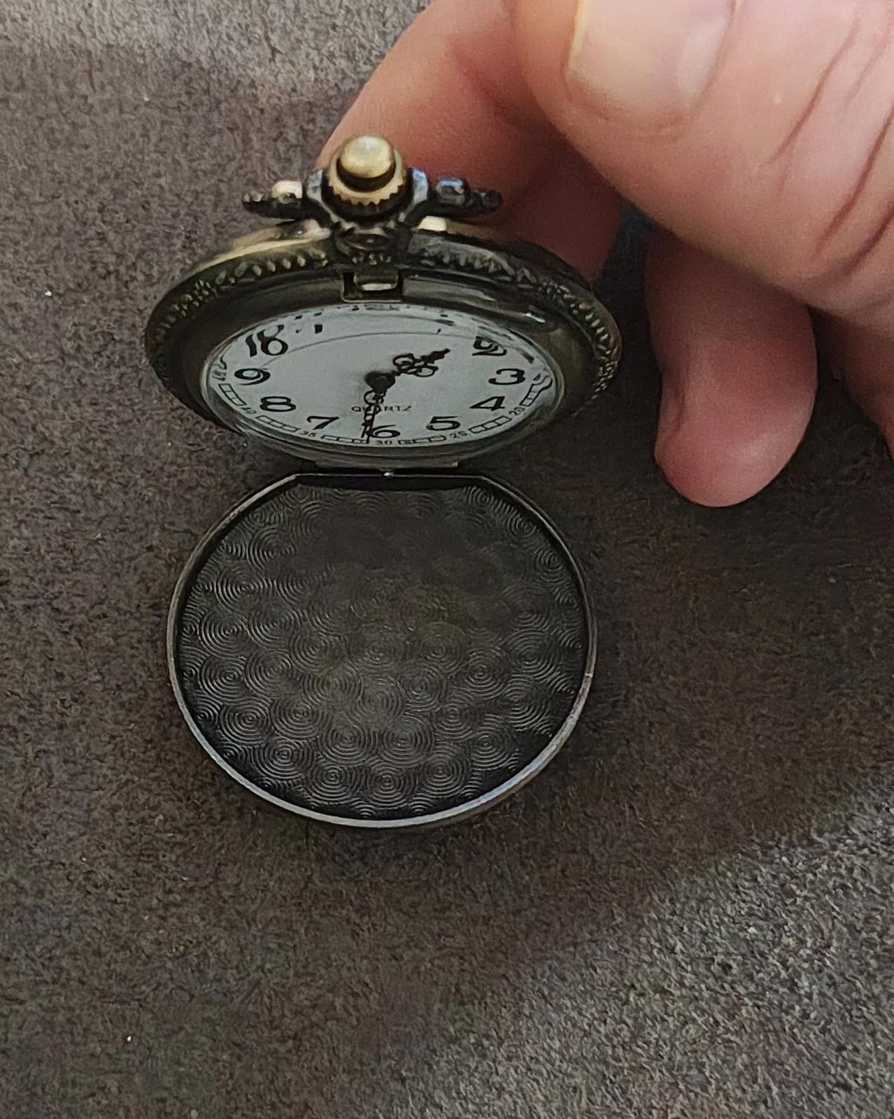 2nd Amendment Skull Pocket Watch Pendant Necklace