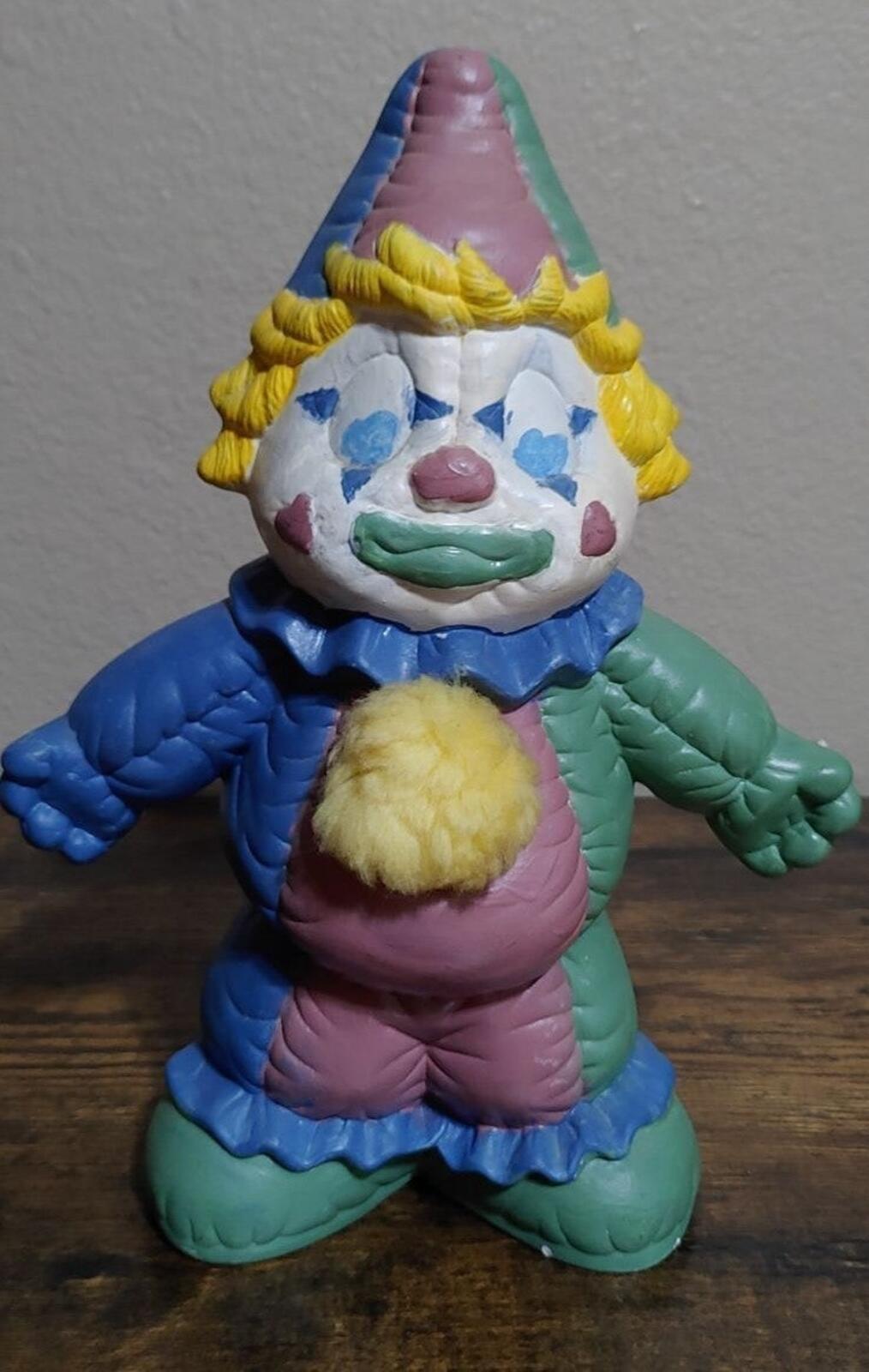 Vintage 12" Hand Painted Porcelain Or Ceramic Clown