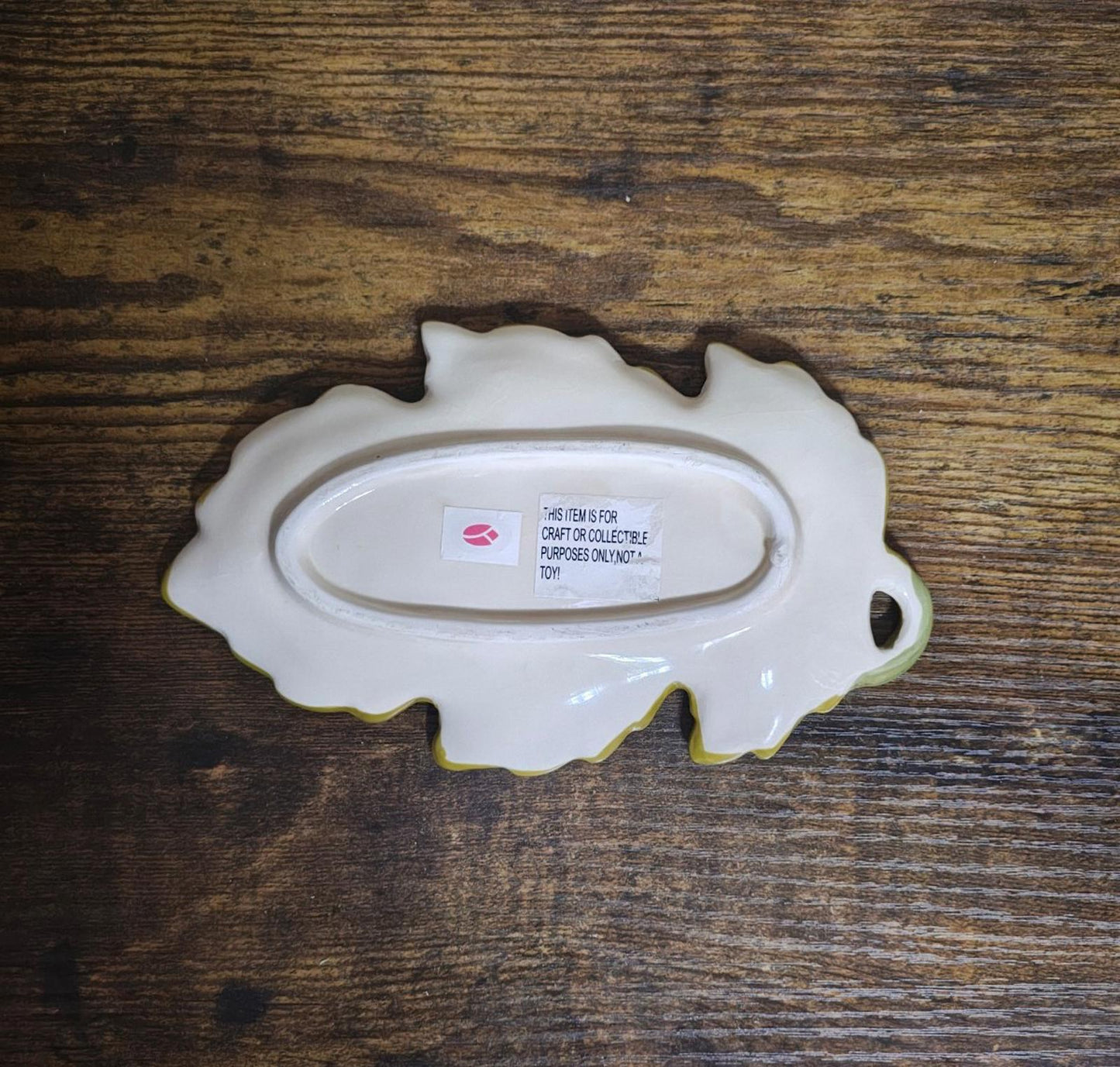 1950s/60s Glazed Ceramic Leaf Dish