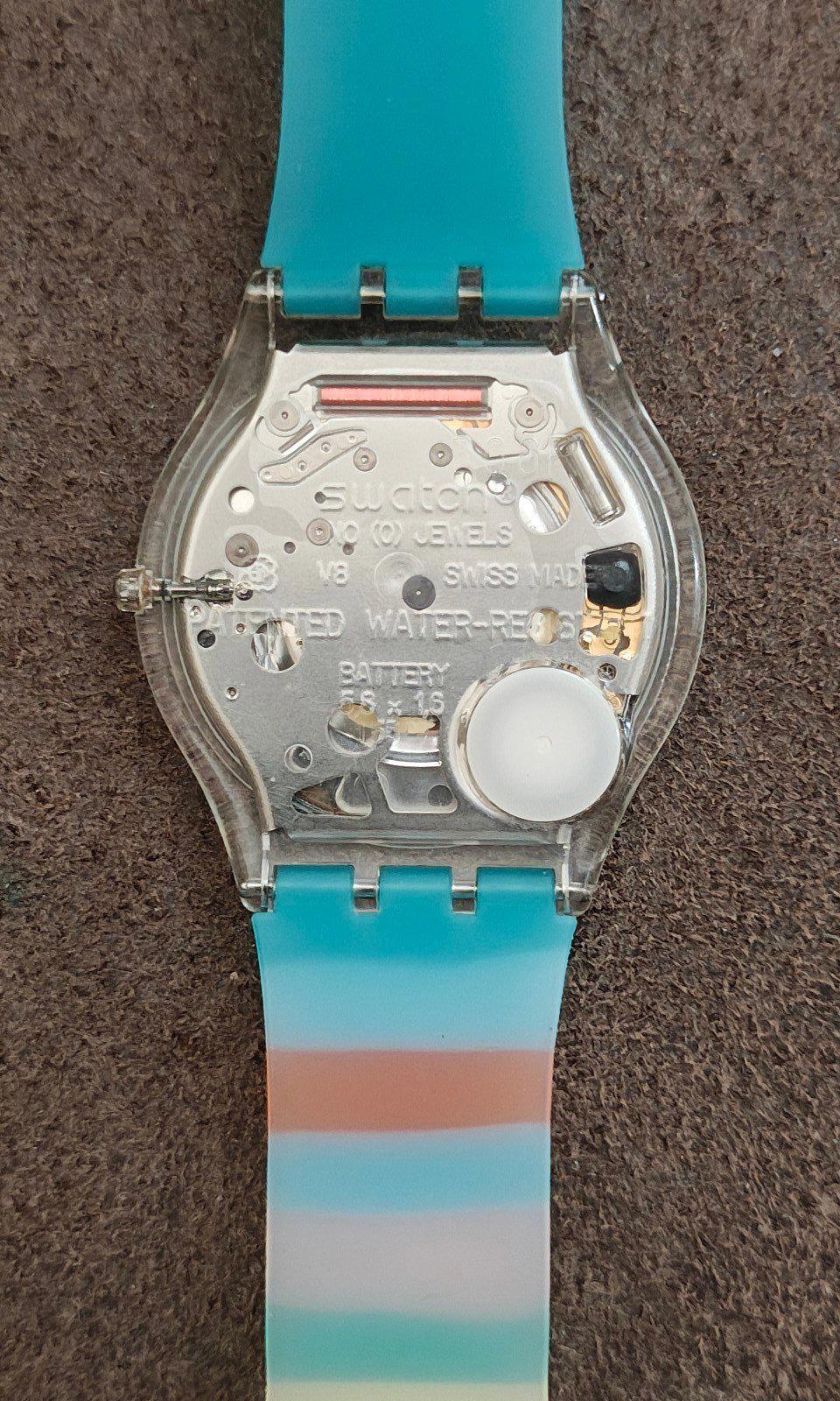 2004 Swatch Skin Pasteloop Turquoise Dial Unisex Watch SFK23