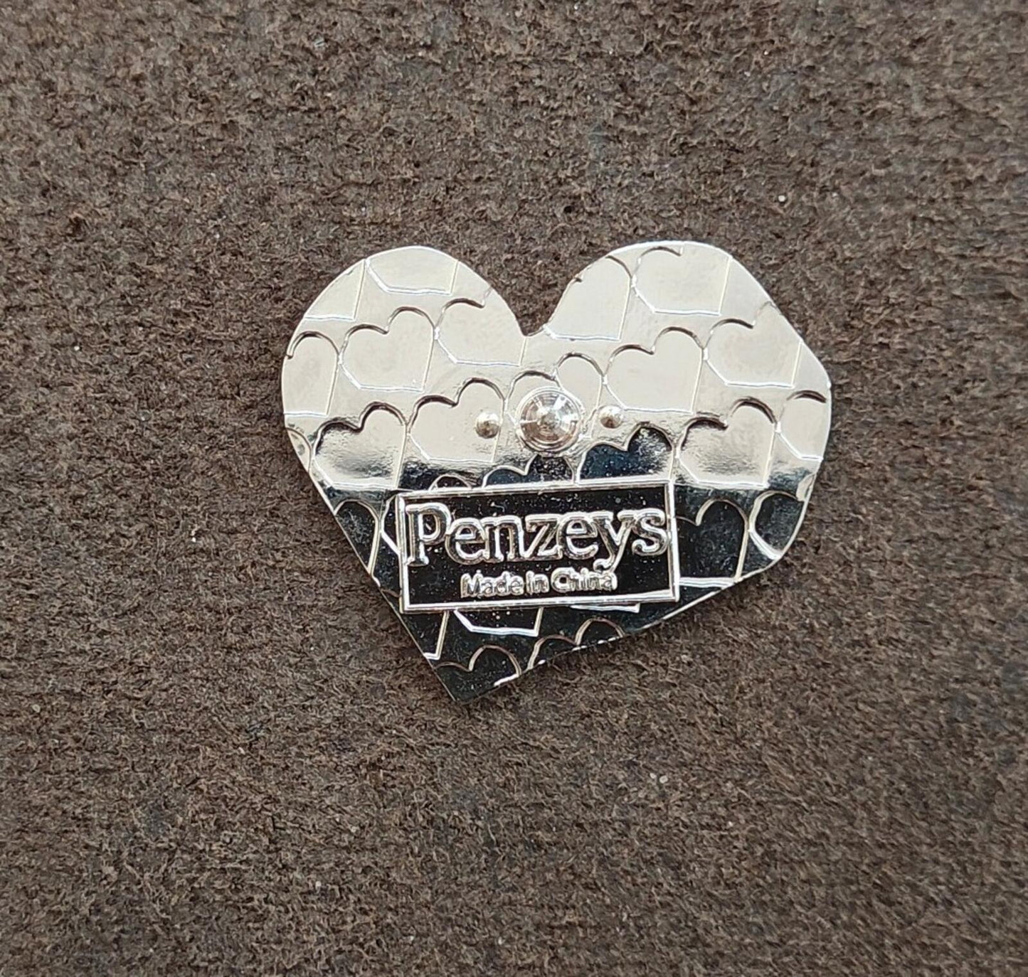 1990s Penzeys Spices Embrace Hope Rainbow Heart Enamel Pin