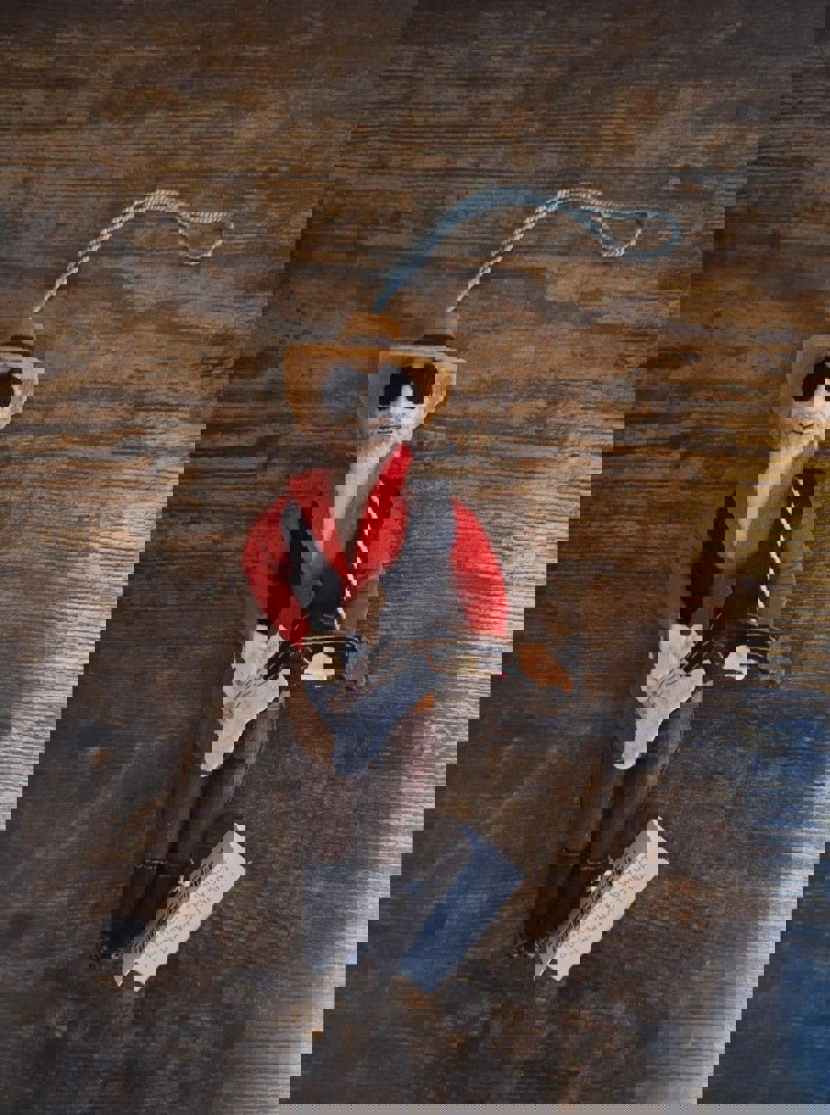 Handmade Hank Williams Felt/Wool Ornament