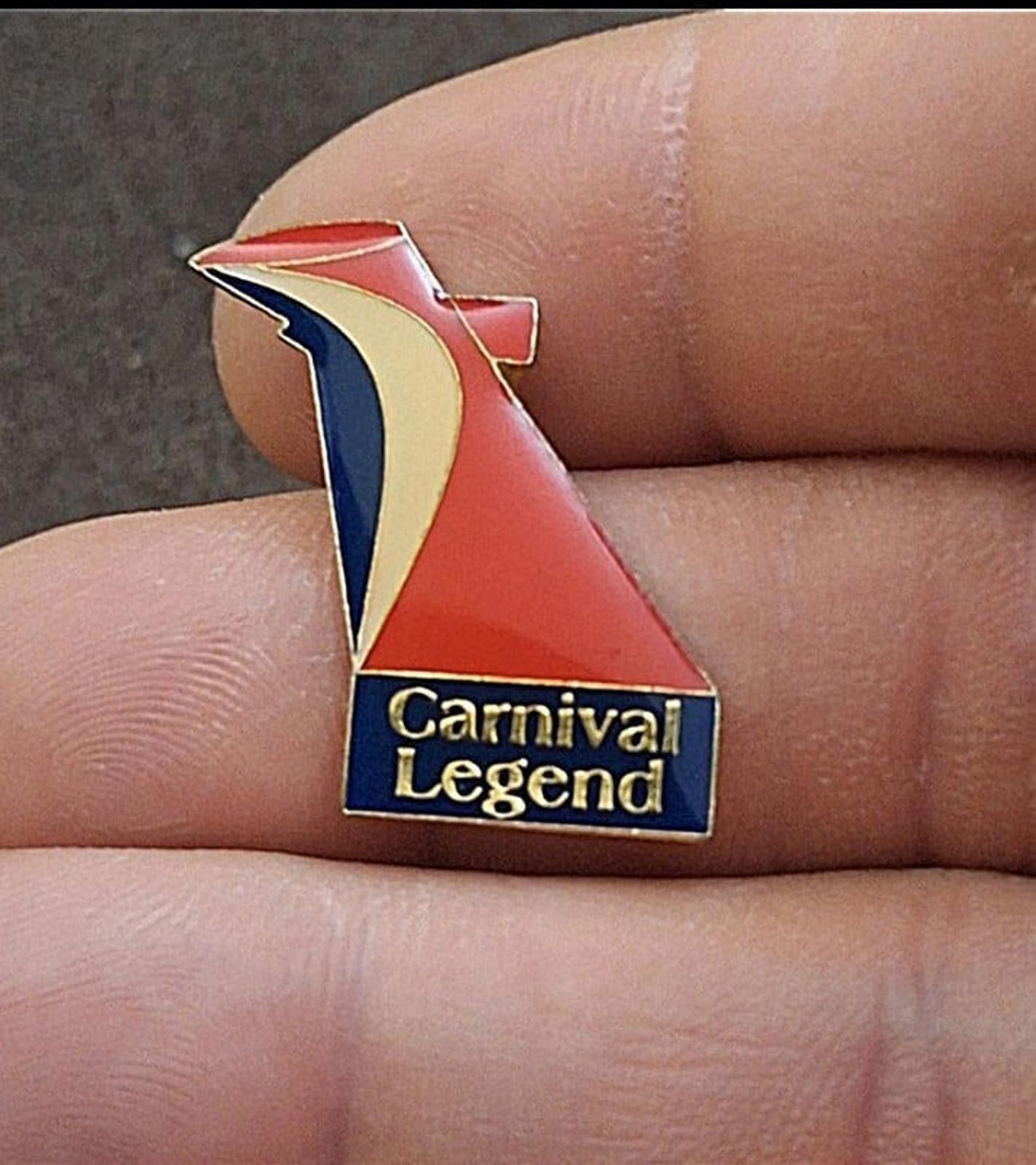 1990s Carnival Legend Cruise Lines Ship Guest VIP Enamel Pin