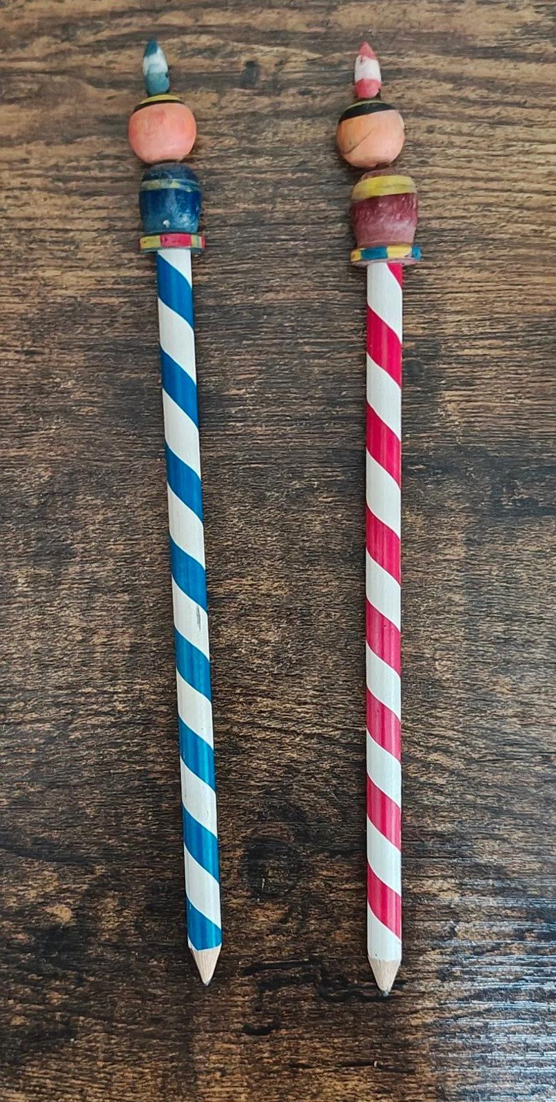 60s Indian Top Pencil From Fort Lincoln State Park Mandan North Dakota