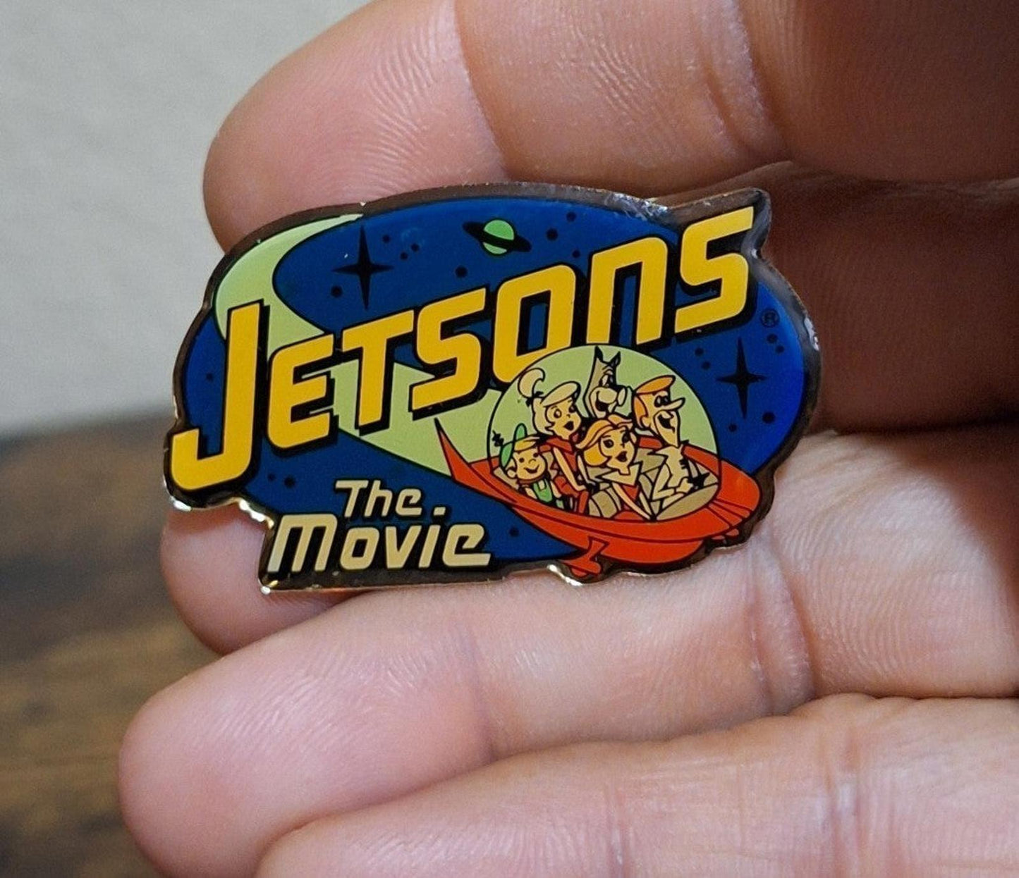 1990's Jetsons The Movie Enamel Magnet