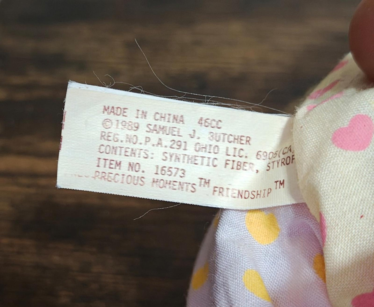 1989 Precious Moments Friendship Line Collection Doll Plush