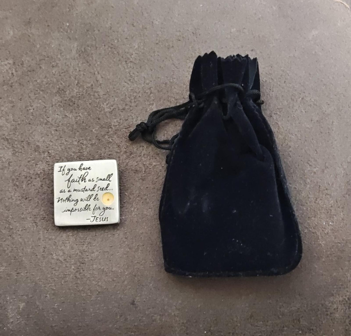 Religious Inspirational Pewter Pin