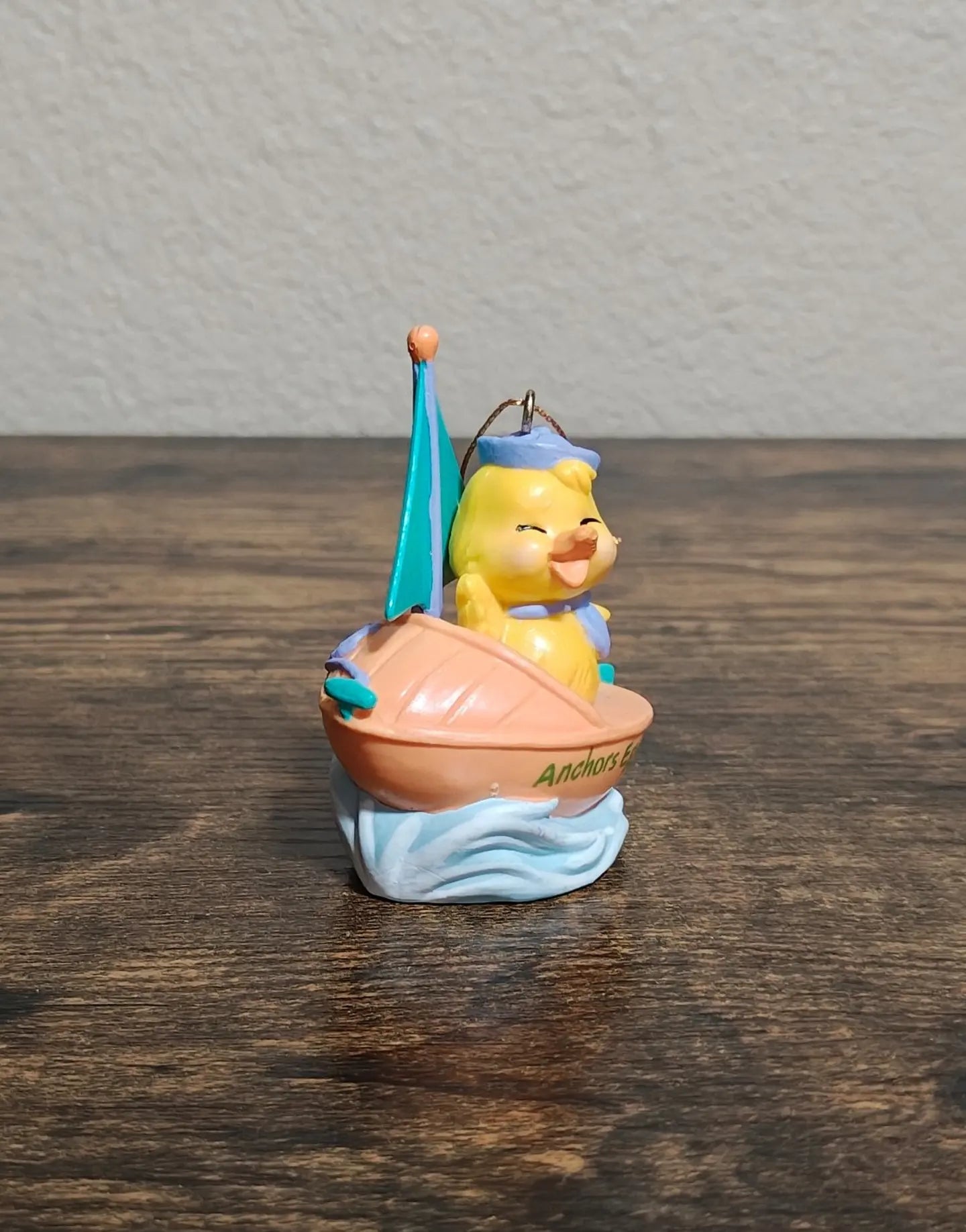 1980s Avon Gift Collection Easter Eggspressions Sailboat Ornament