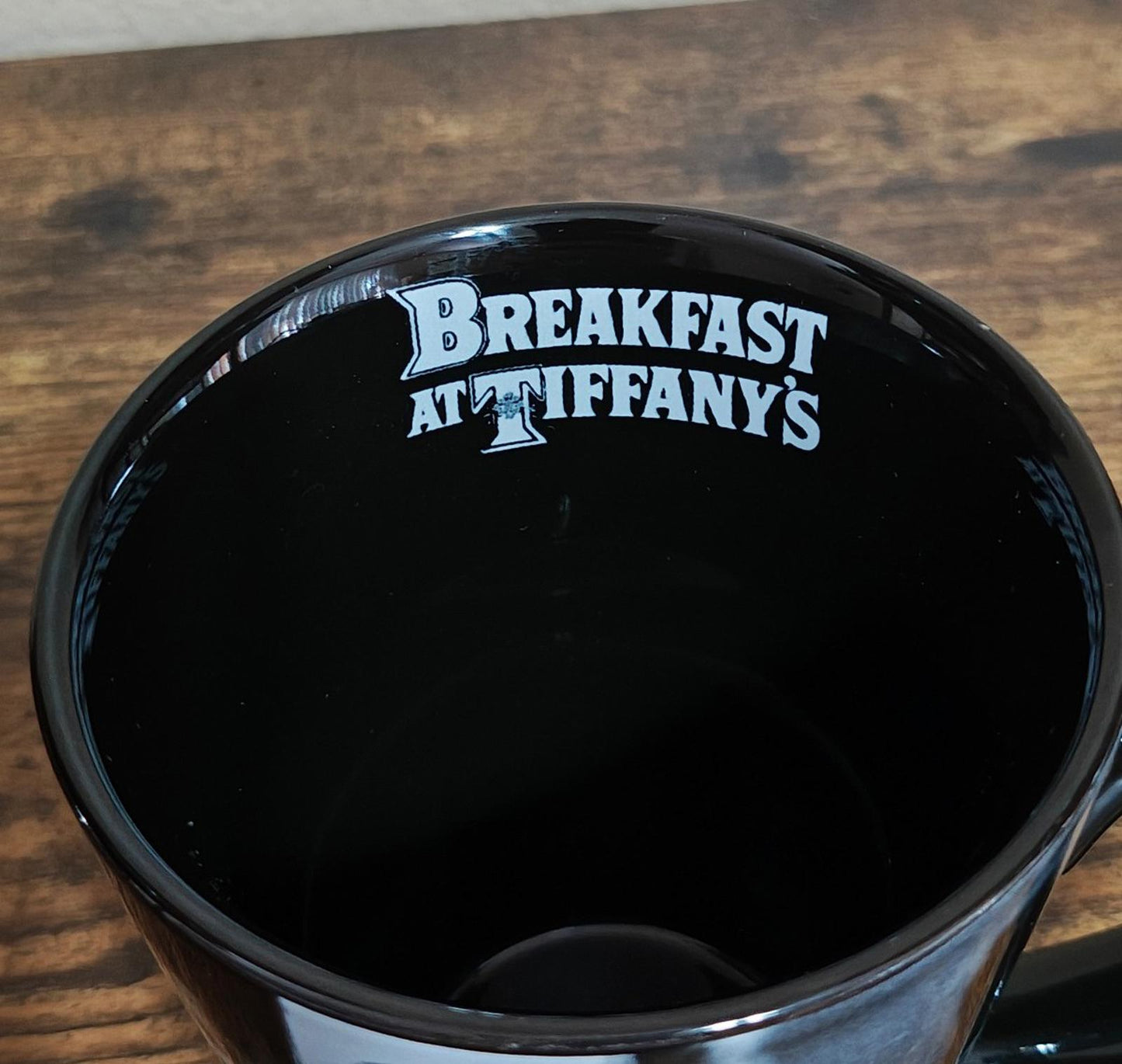2010 Vandor Paramount Pictures Audrey Hepburn Breakfast at Tiffany's Black Mug