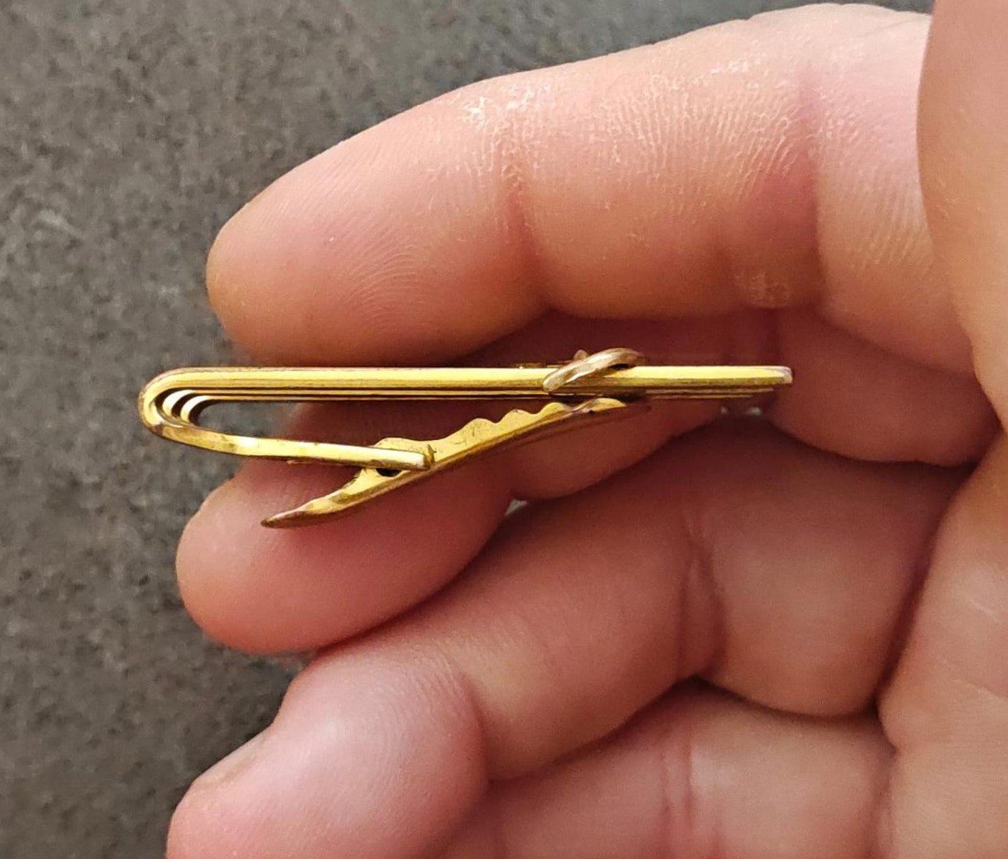 1950s Rare Hickok Brass Marlin/Sailfish Tie Clip/Tie Bar