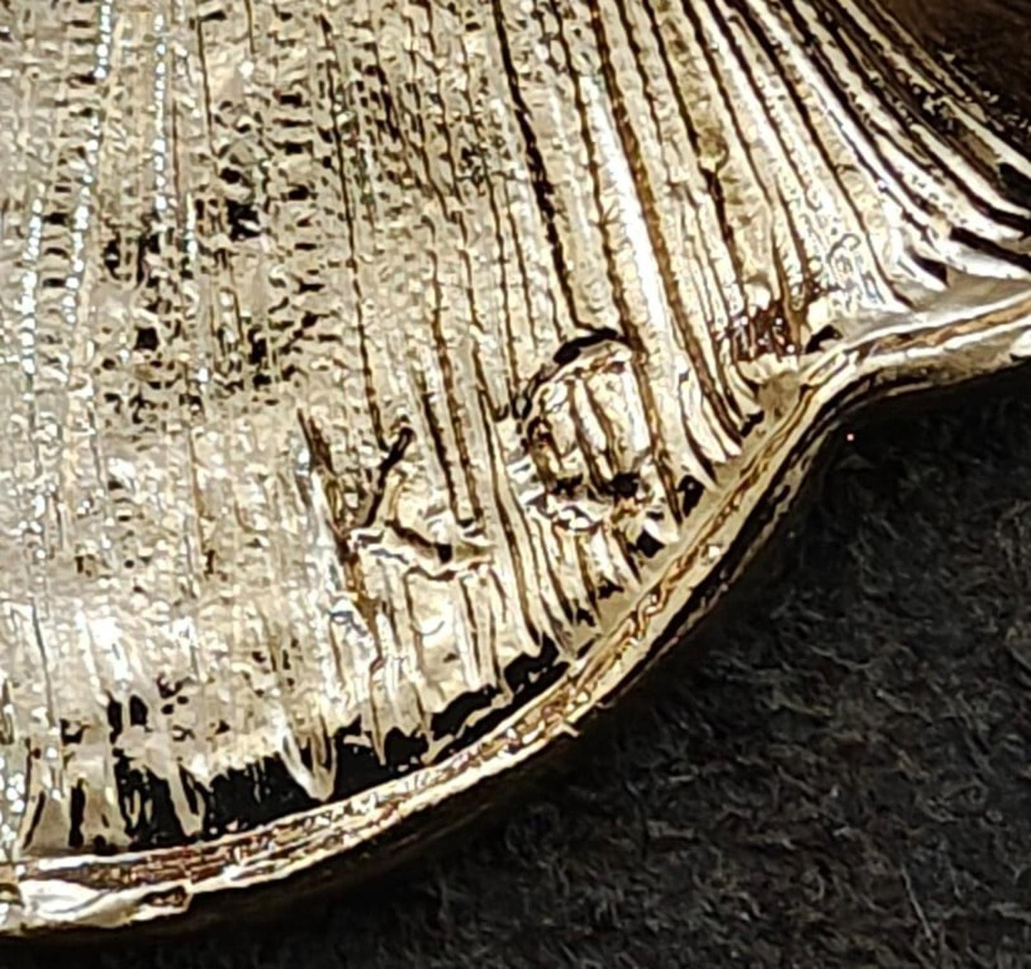 1980s Signed KC (Kenneth Cole) Pearlized Enamel Angel Gold Tone Brooch