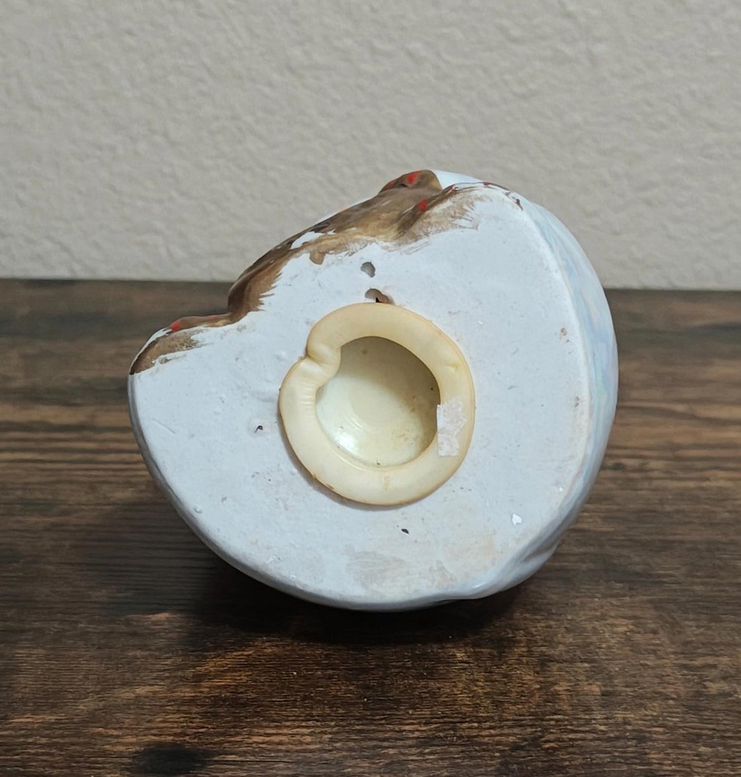 1990's Japanese Iridescent Maneki Neko Lucky Cat Ceramic Coin Bank