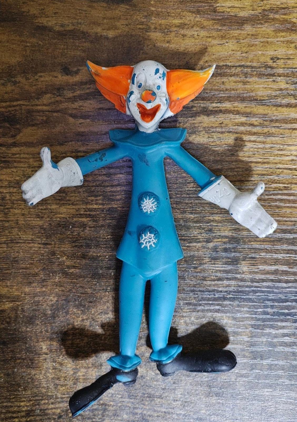 1960s Rare 6" Bozo The Clown Larry Harmon Bendy Rubber Figure