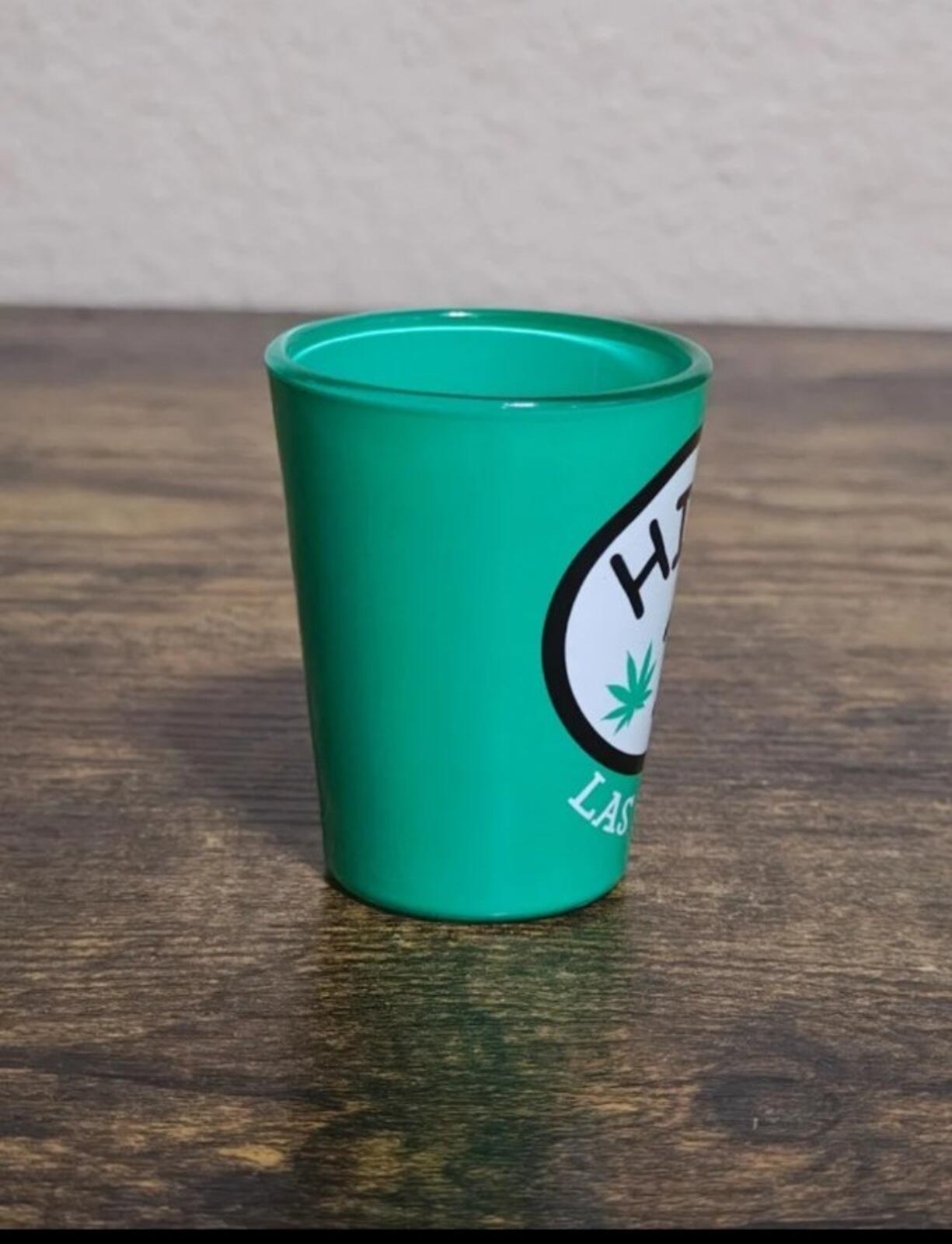 High 1 Las Vegas Green Shot Glass