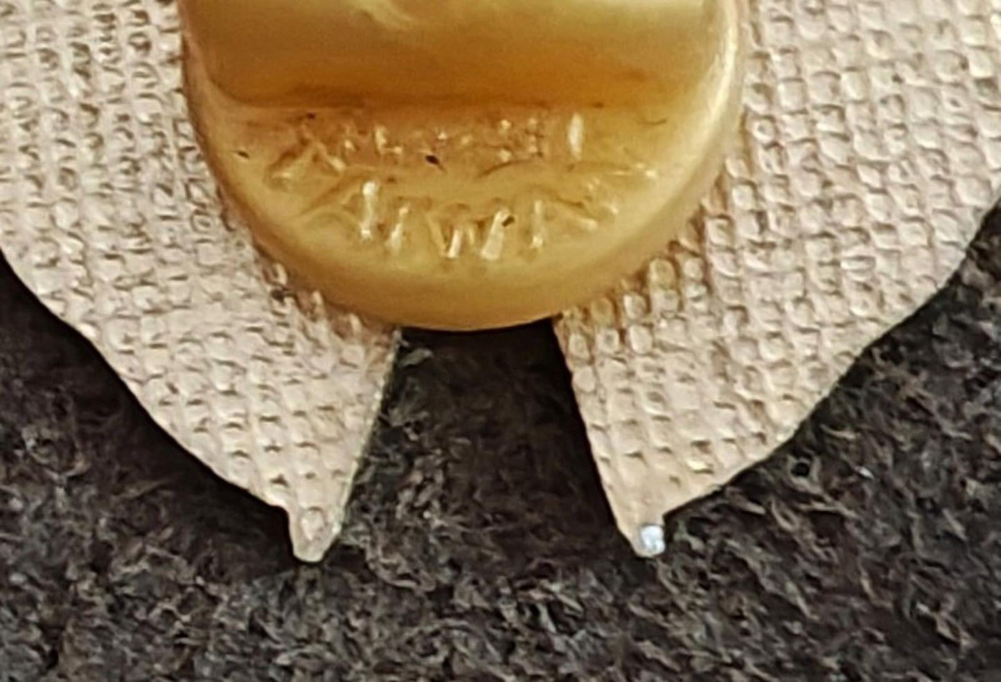 1980's American Flag and Checkered Flag Gold Tone Pin