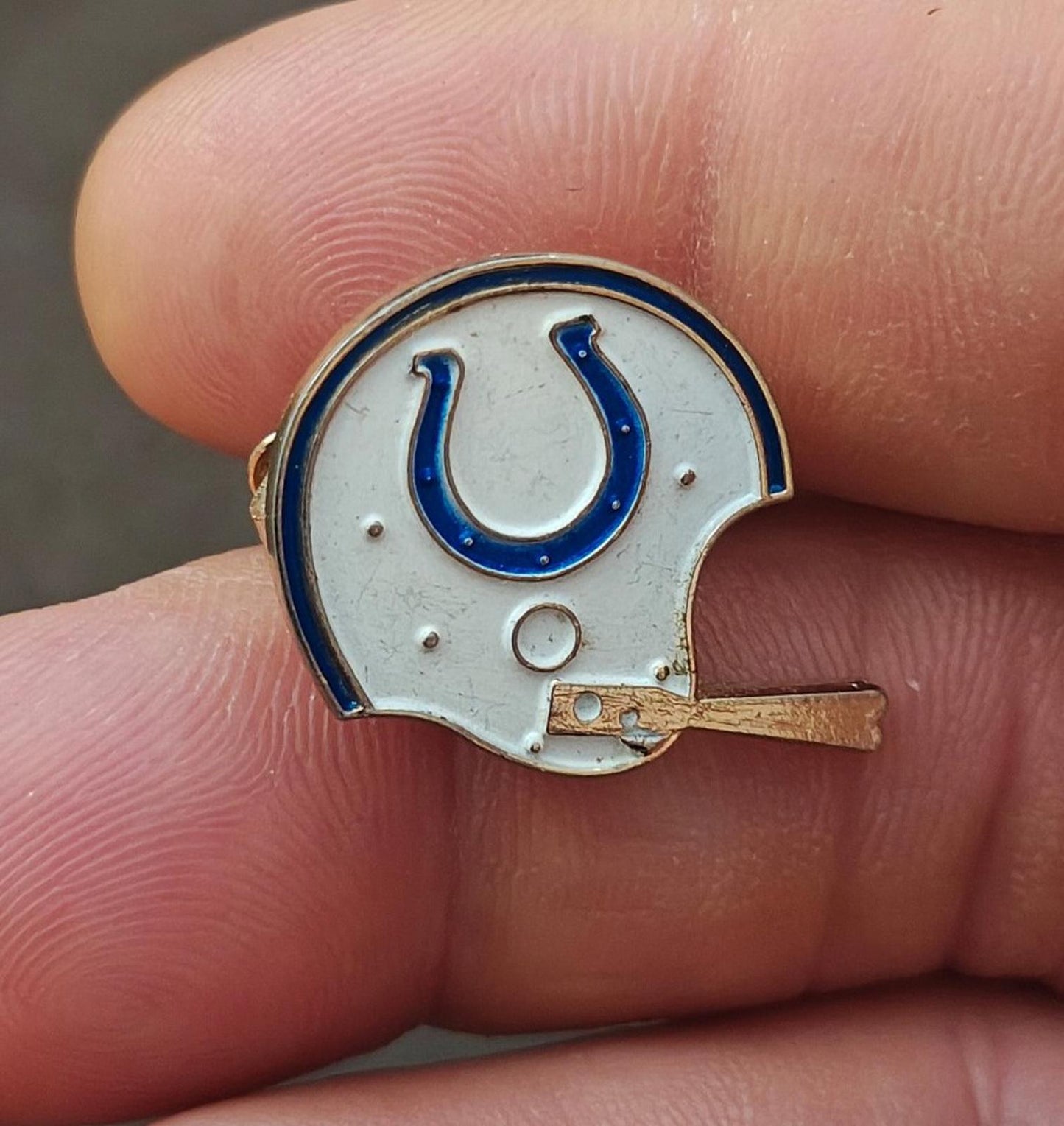 1970's NFL Baltimore Colts Gold Tone Enamel Tie Clip