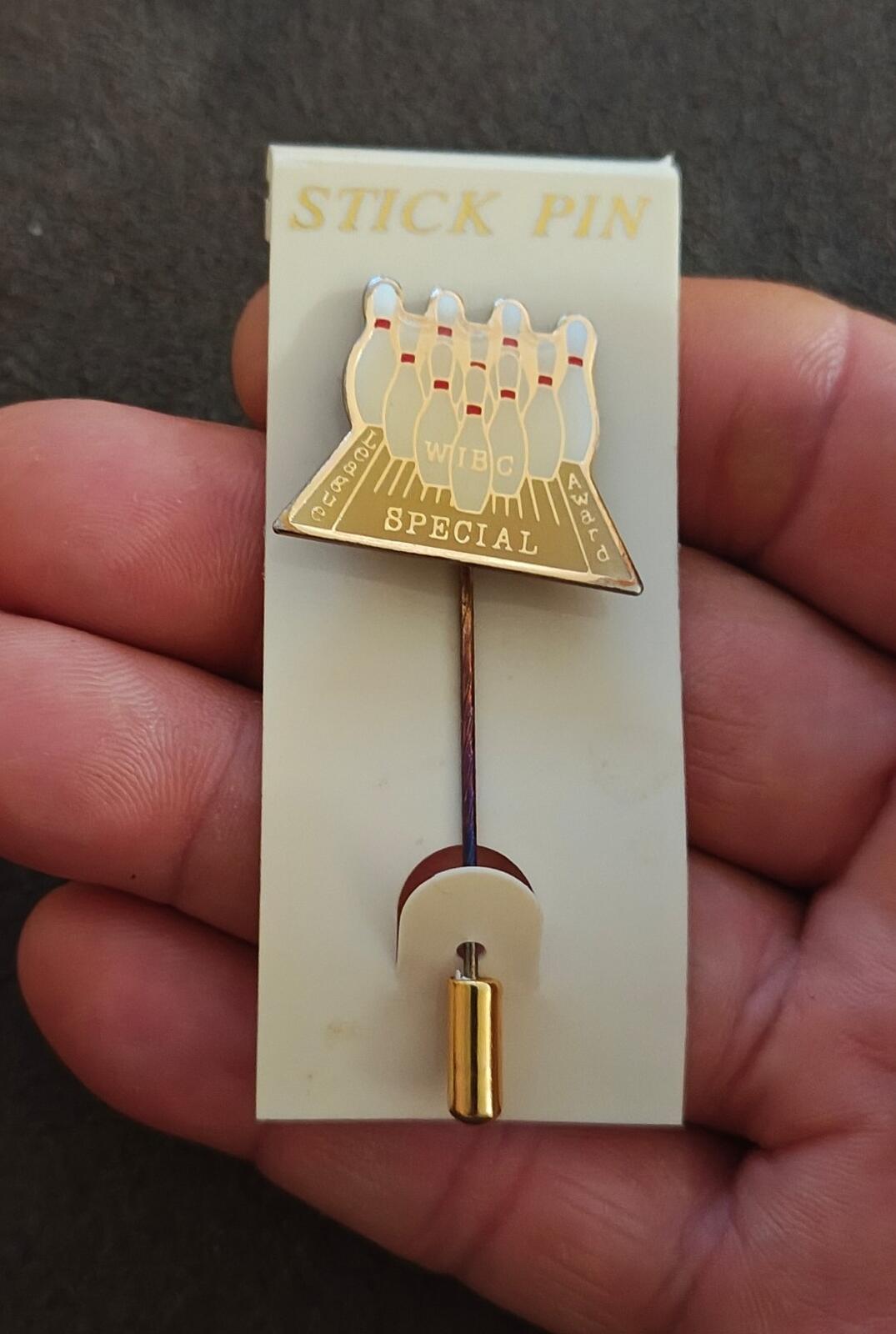 1970s/80s WIBC Special League Award Gold Tone Stick Pin