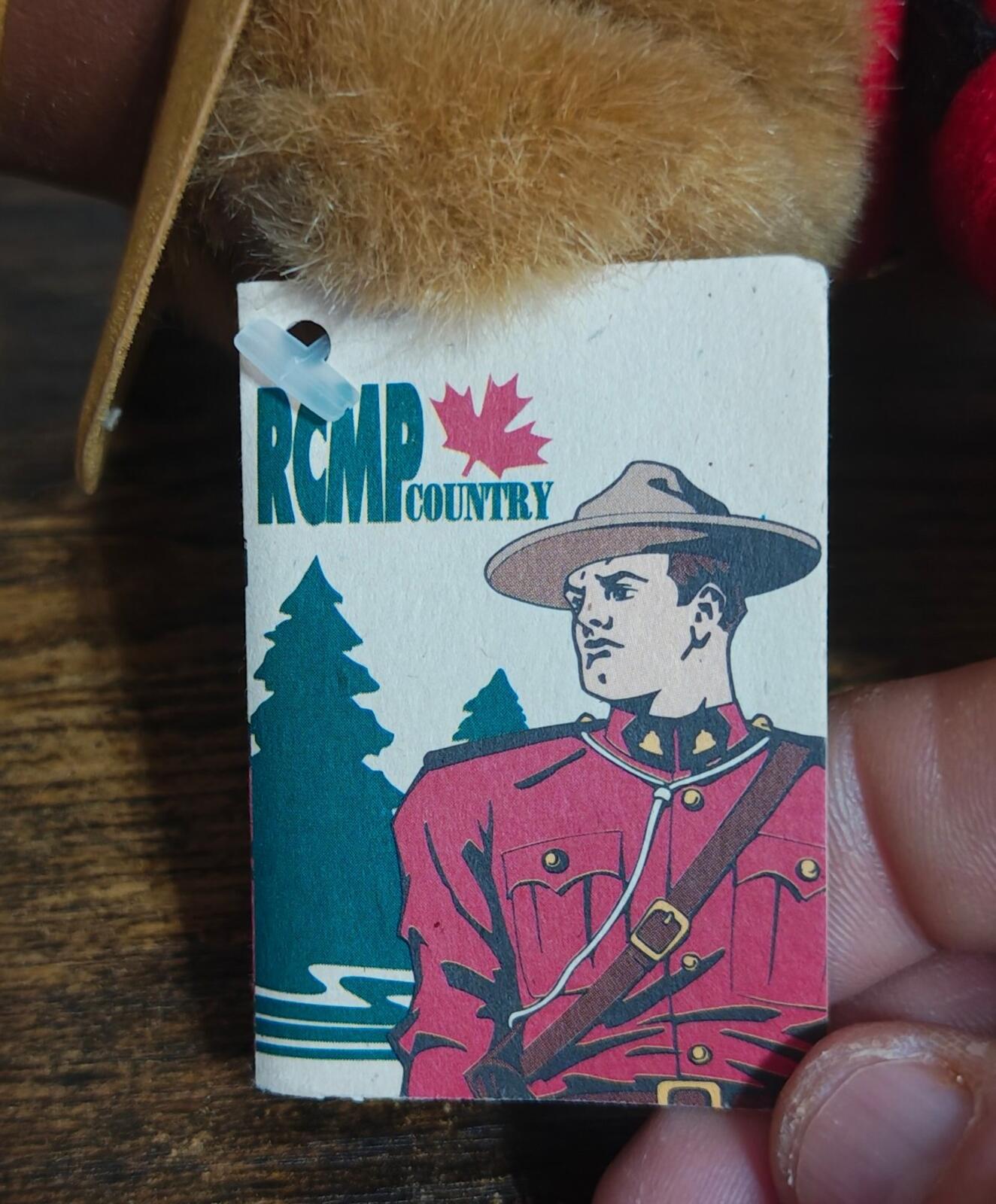 1980s/90s Wild Wonders RCMP Country Plush Teddy Bear