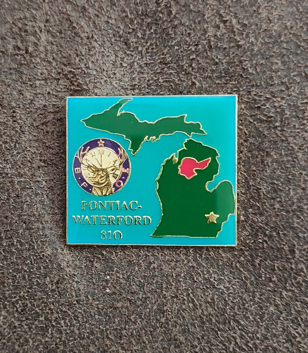 1990s BPOE Elks Lodge 810 Pontiac-Waterford Michigan State Pin