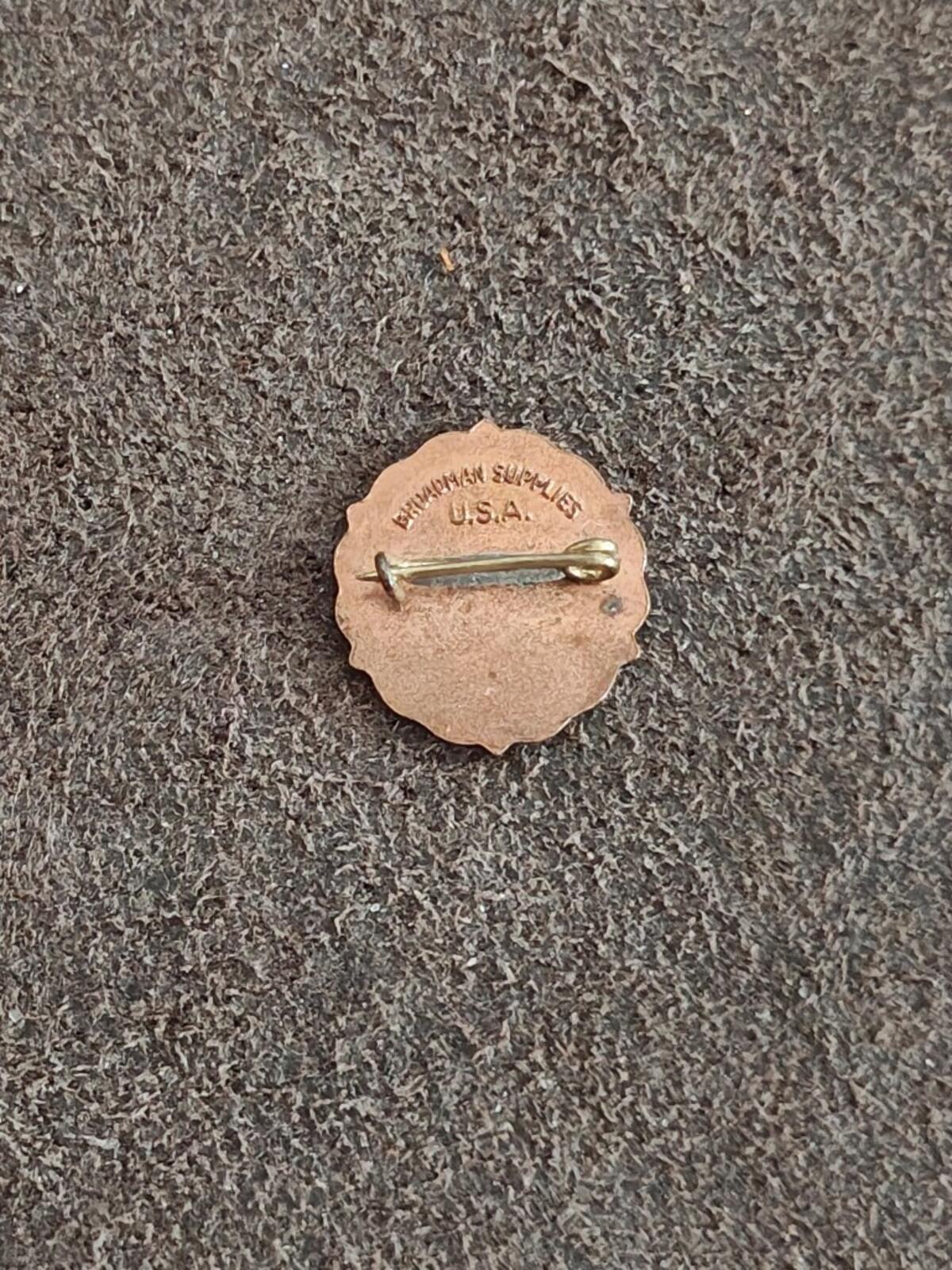 1940s/50s Baptist Sunday School Perfect Attendance Award Brass Pin