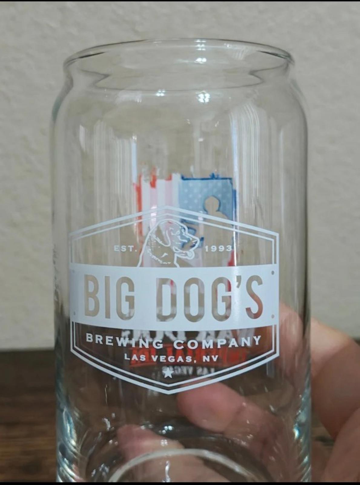 Big Dog's Brewing Company Las Vegas Beer Can Glass