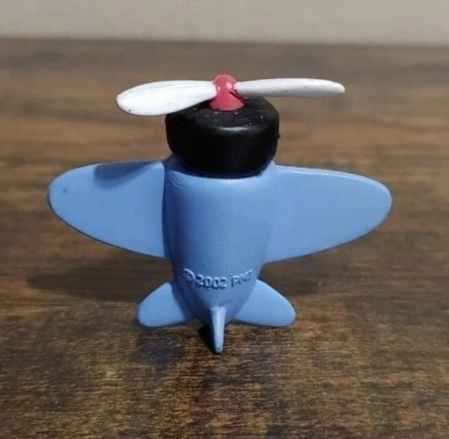 2002 Misfit Toy Blue Jet Airplane PVC Figure