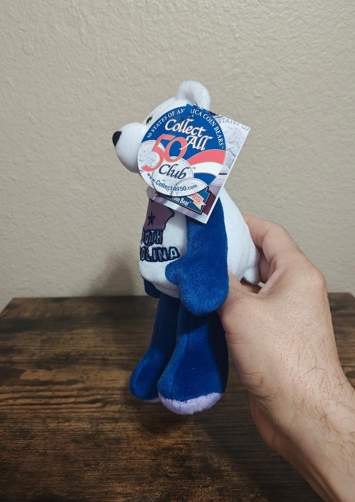 2001 Limited Treasures South Carolina State Quarter Bear Collectible Plush