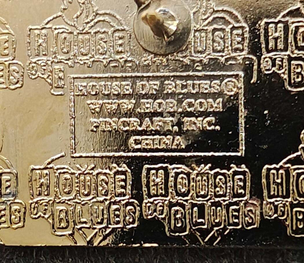 2004 Official Commemorative House of Blues Cleveland Grand Opening Gold Tone Pin