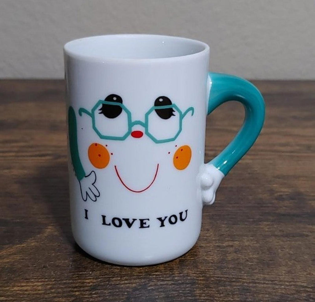 1976 Porcelain Papel I Love You Small Cup Mug
