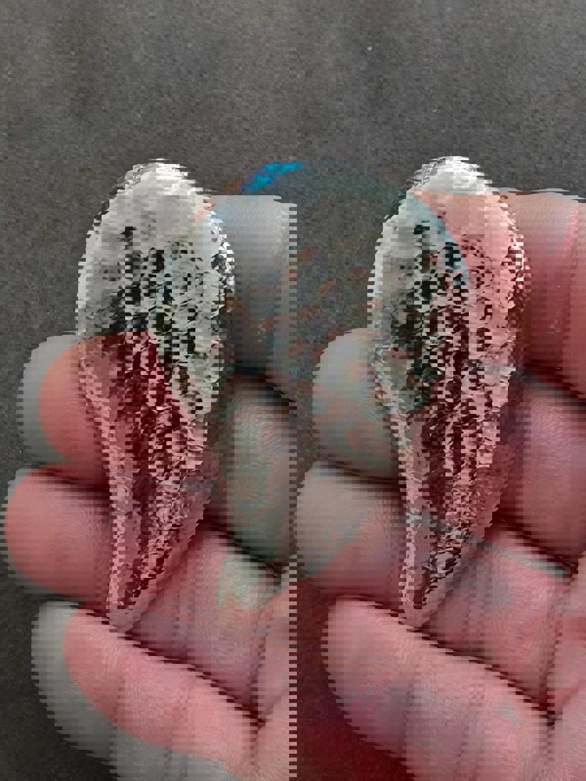 1980's Hammered Textured Silver Tone Scarf Clip