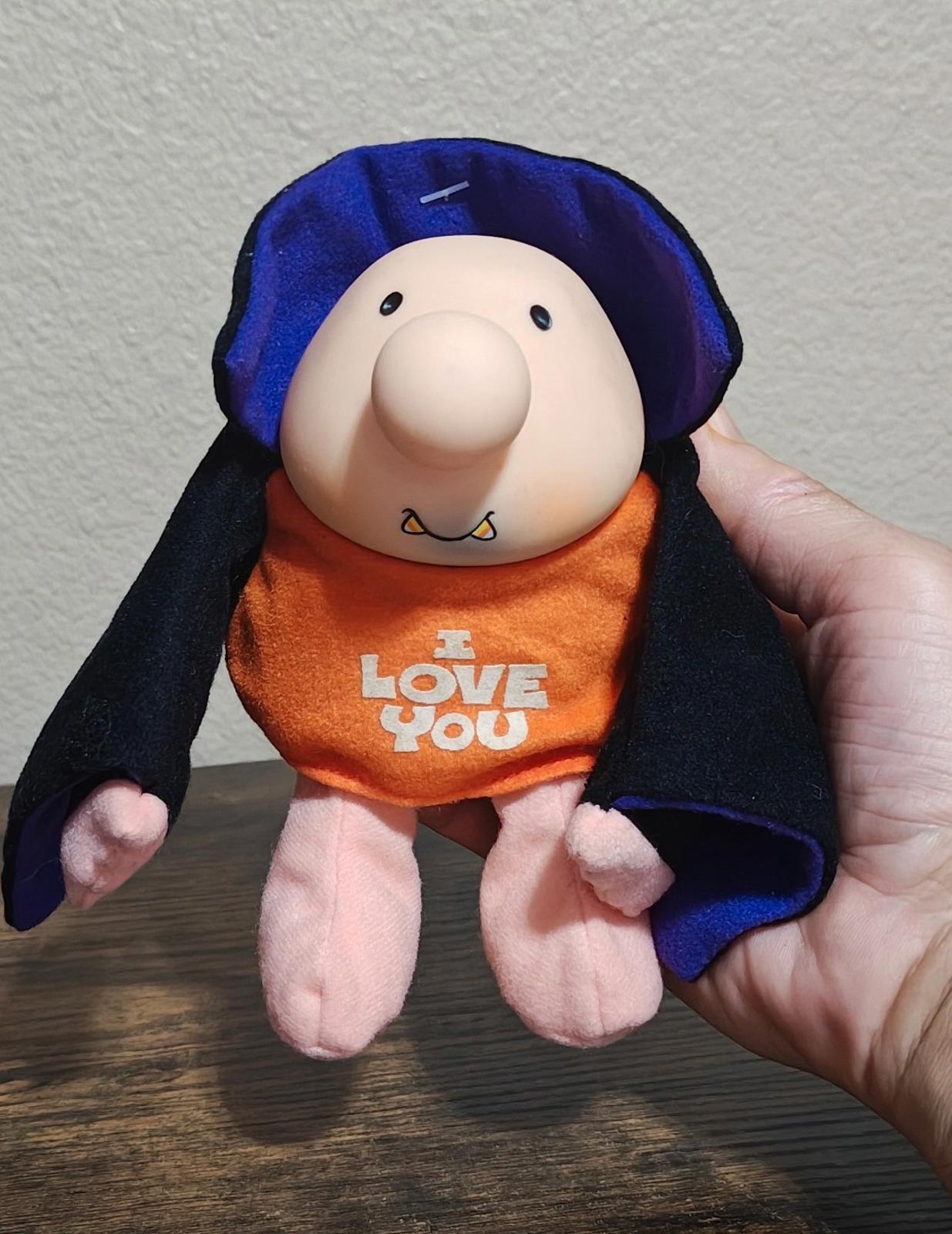 Vintage 1993 "I Love You" 6" Halloween Dracula Ziggy Plush