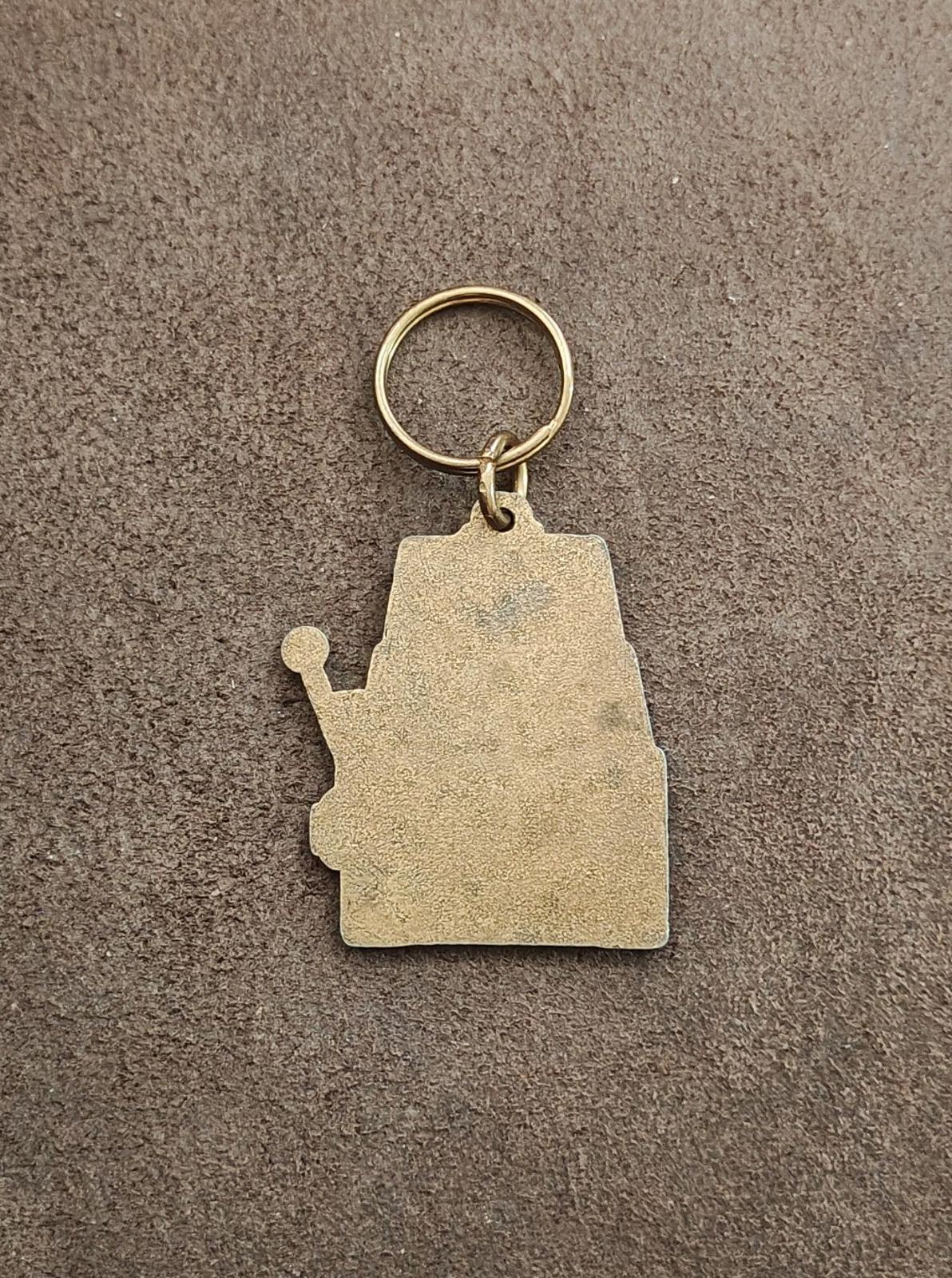 1990s Vintage Bally's Las Vegas Hotel and Casino Brass Slot Machine Keychain