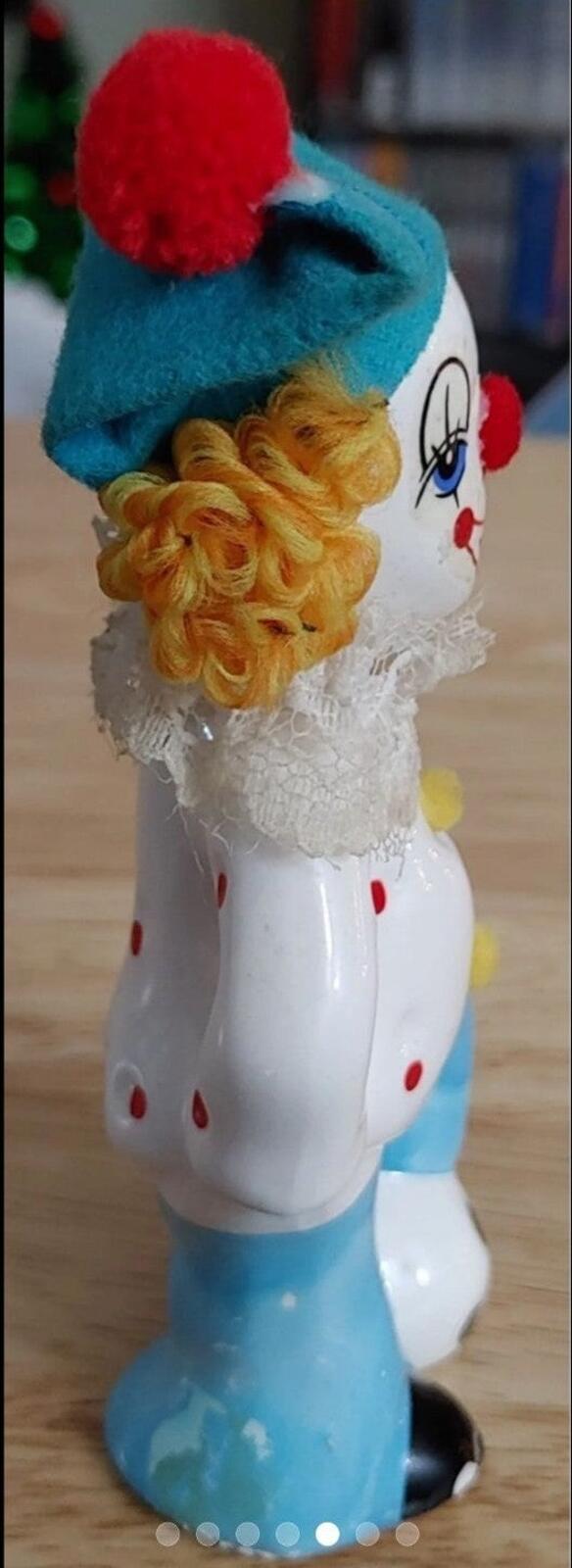 Vintage Porcelain Soccer Player Clown Figurine