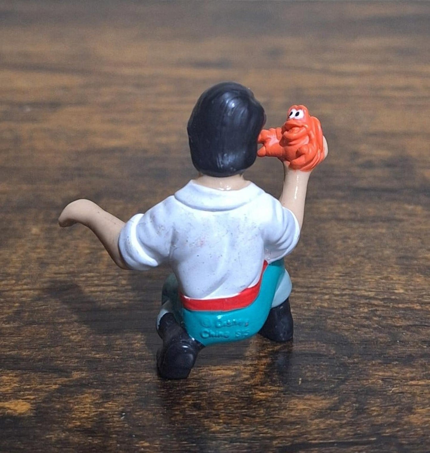 1989 Disney The Little Mermaid Prince Eric Holding Sebastian PVC