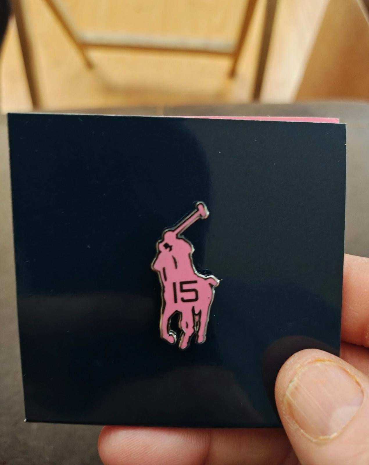 Collectible Limited Edition Ralph Lauren Pink Pony Pin New On Card.