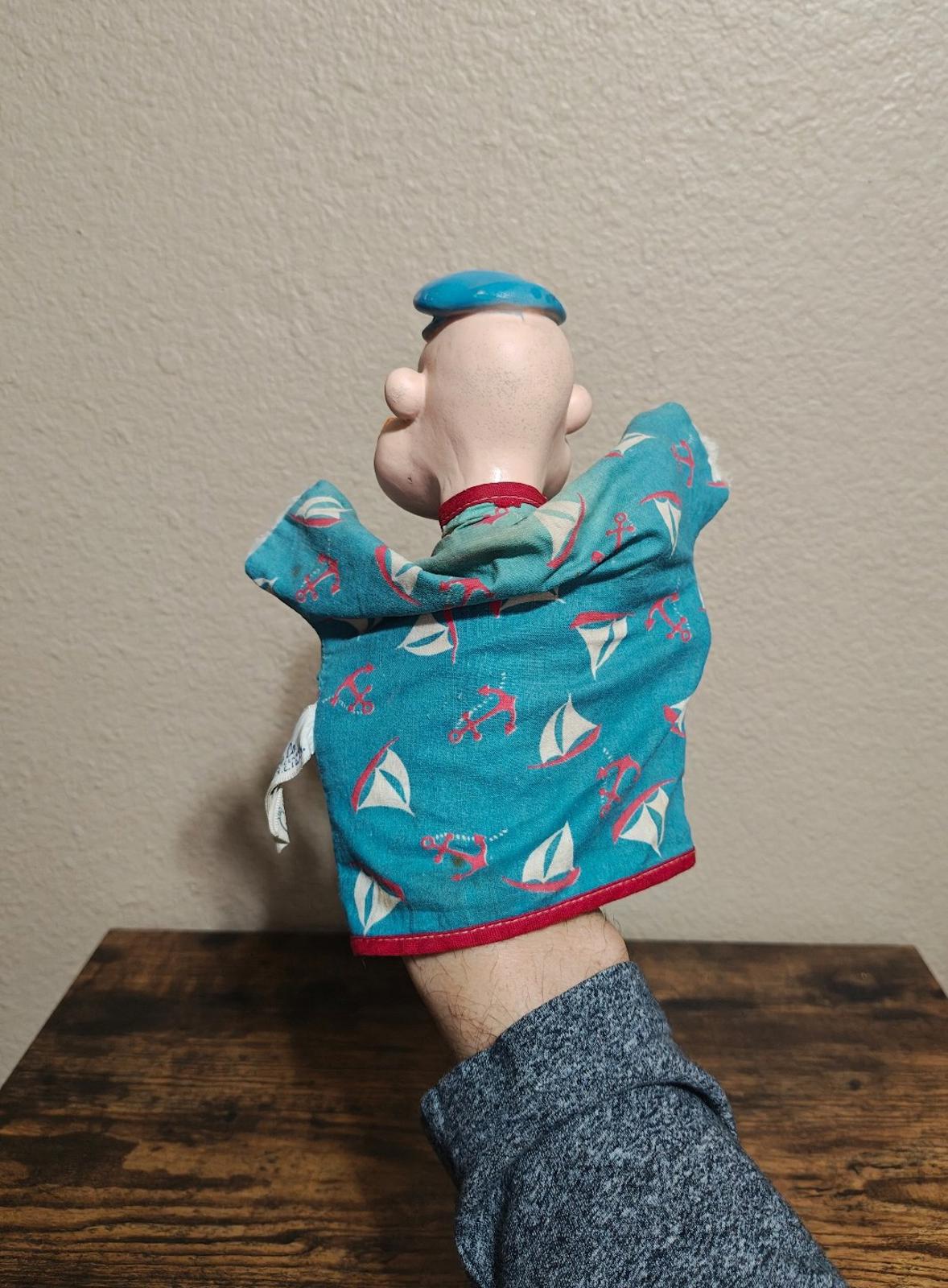 1950s Vintage Gund Manufacturing Co. Popeye the Sailor Hand Puppet