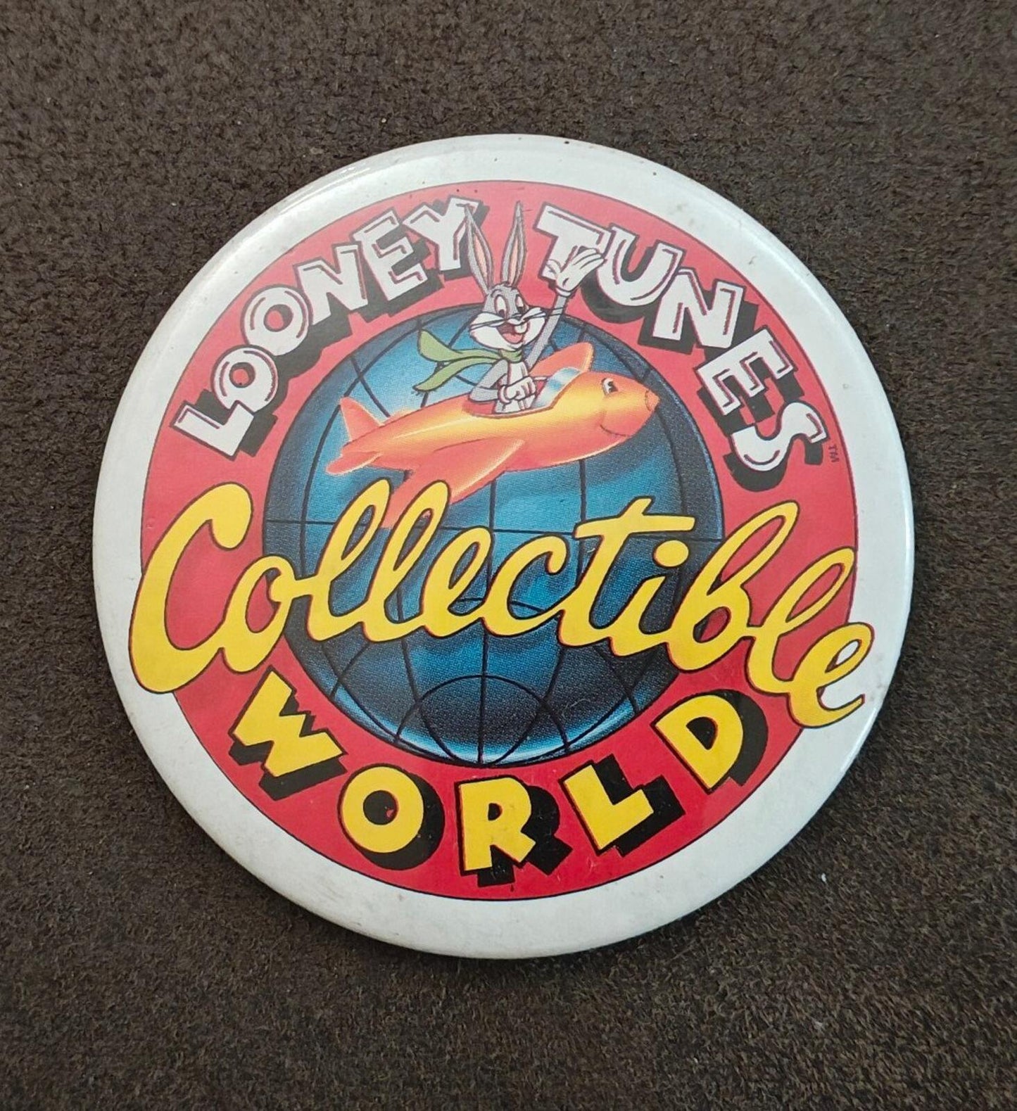 1989 Arby's Kids Toy Promotional Button Pin Featuring Bugs Bunny