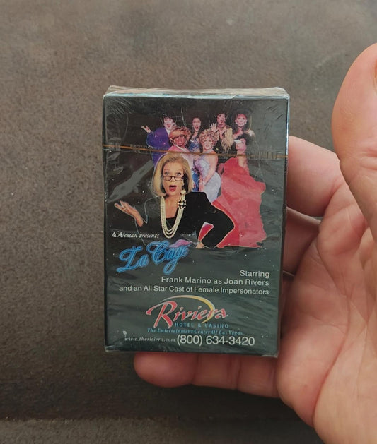 1990s Riviera Casino Las Vegas La Cage Playing Cards New Sealed