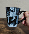2010 Vandor Paramount Pictures Audrey Hepburn Breakfast at Tiffany's Black Mug