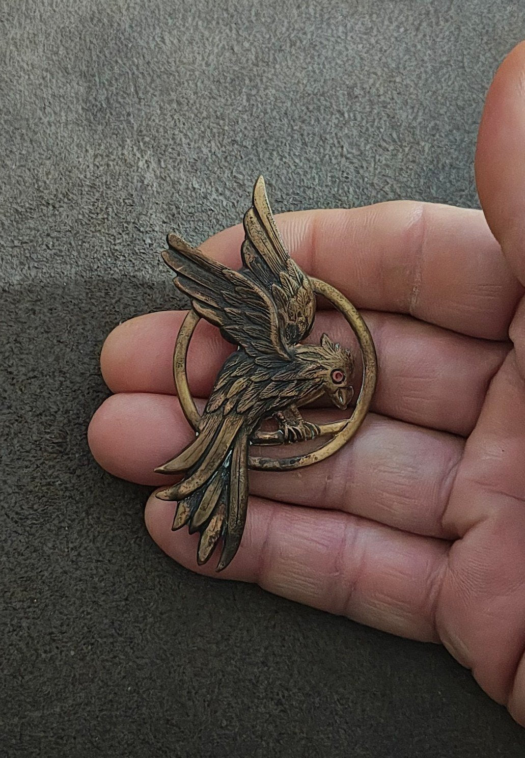 Hunger Games Mockingjay Bronze Tone Pin~ FROM THE HUNGER GAMES SERIES