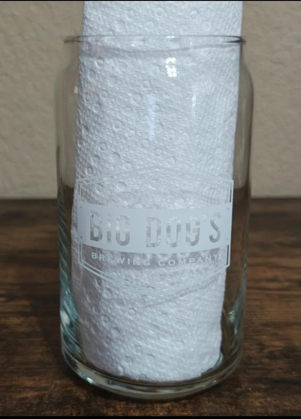 Big Dog's Brewing Company Las Vegas Beer Can Glass