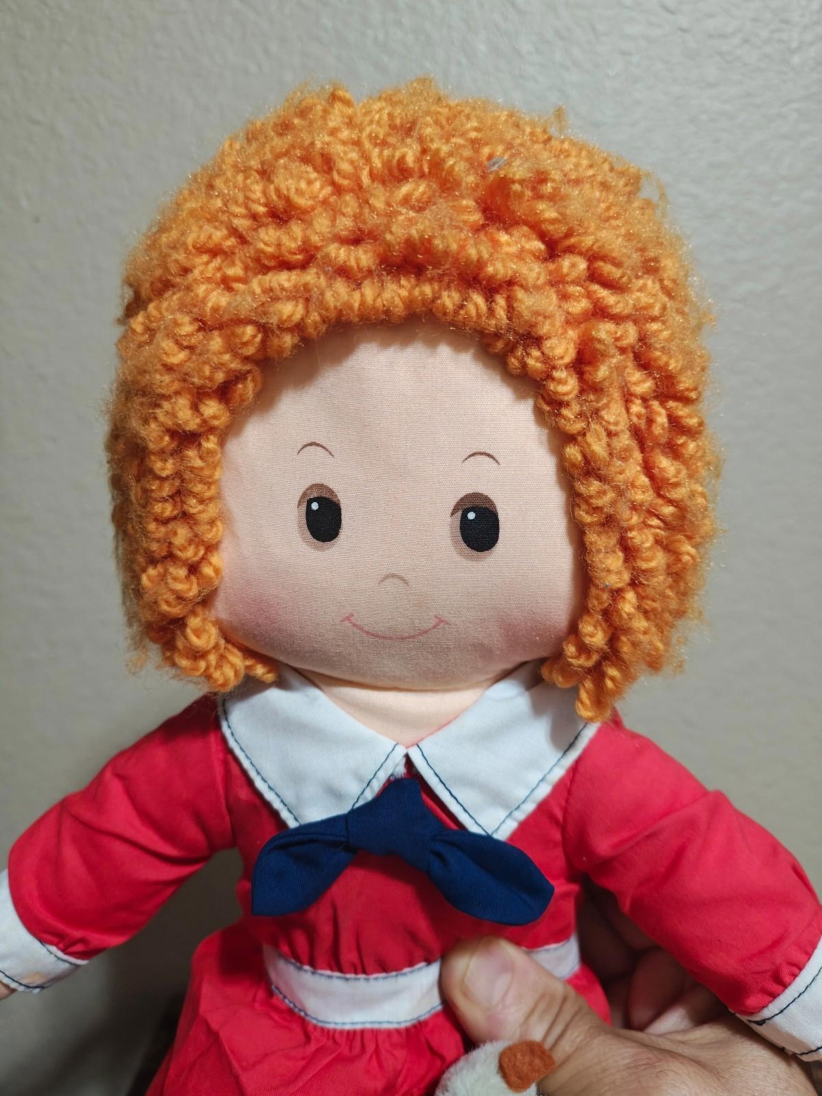 1982 Vintage Little Orphan Annie Rag Doll With Dog Sandy