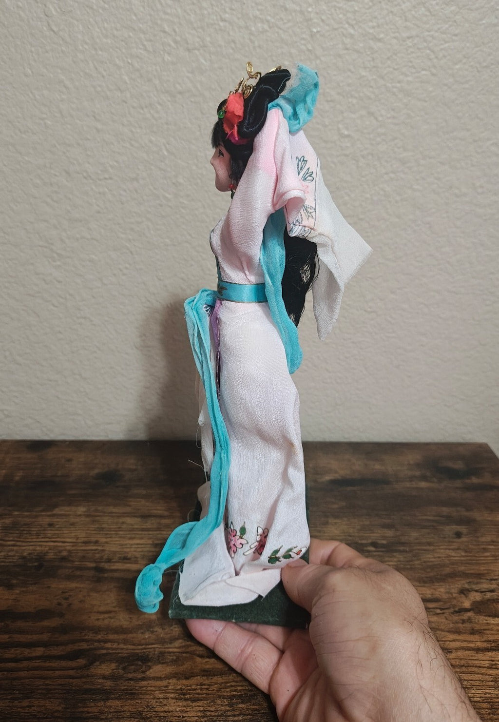 1970s Chinese Silk Costume Doll
