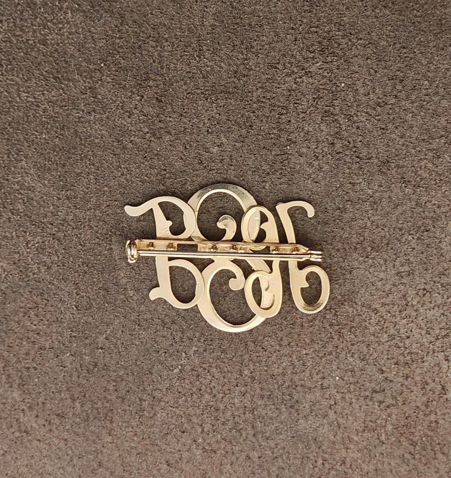 1950s Vintage Monogram Initial KEG Gold Tone Brooch Pin.