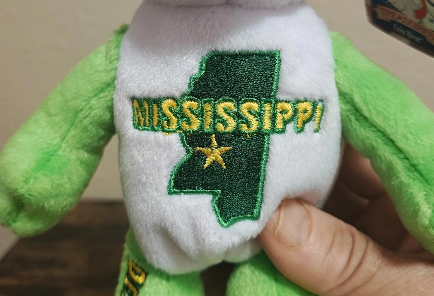 2002 Limited Treasures Mississippi State Quarter Bear Collectible Plush
