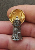 1990s Avon Lighthouse Two Tone Pin