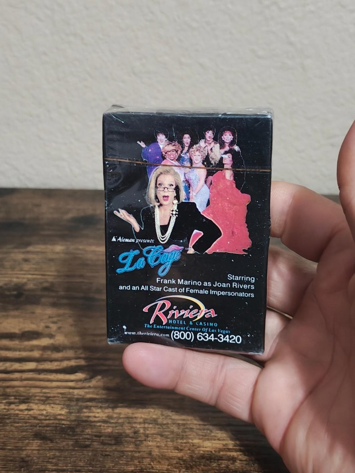 1990s Riviera Casino Las Vegas La Cage Playing Cards New Sealed