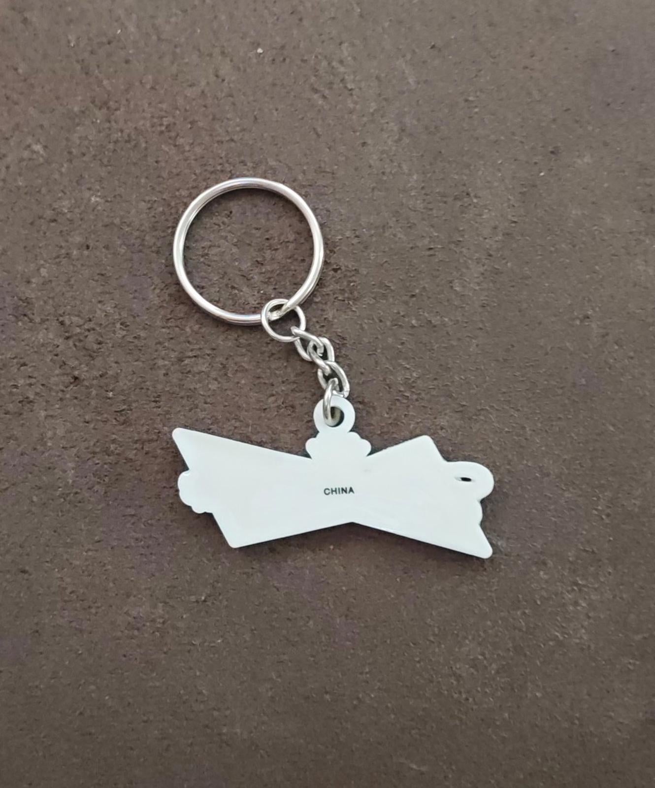 1990s Budweiser Bow Tie Logo Rubber Keychain
